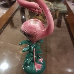 Pink Flamingo Candle Holder Sarsapapilla 1985
